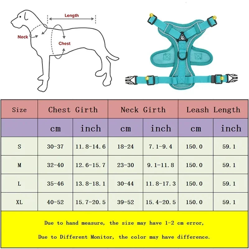 No-Pull Reflective Dog Harness & Leash Set
